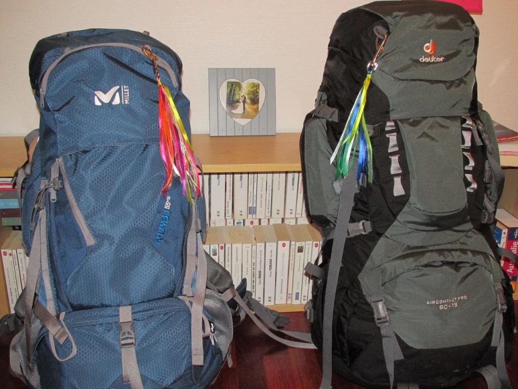 Sacs à dos au départ