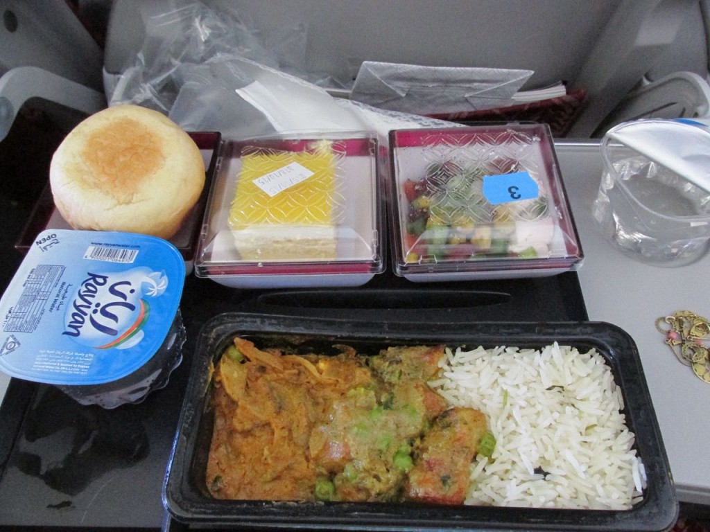 Très bon repas dans l'avion