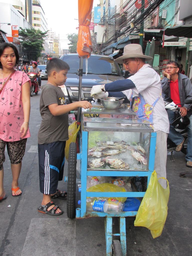 Vendeur de crustacés