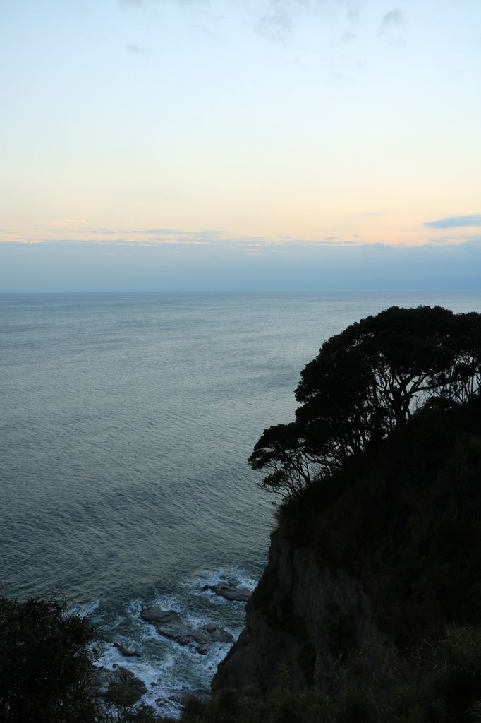 Vue du sommet sur la baie de Sagami