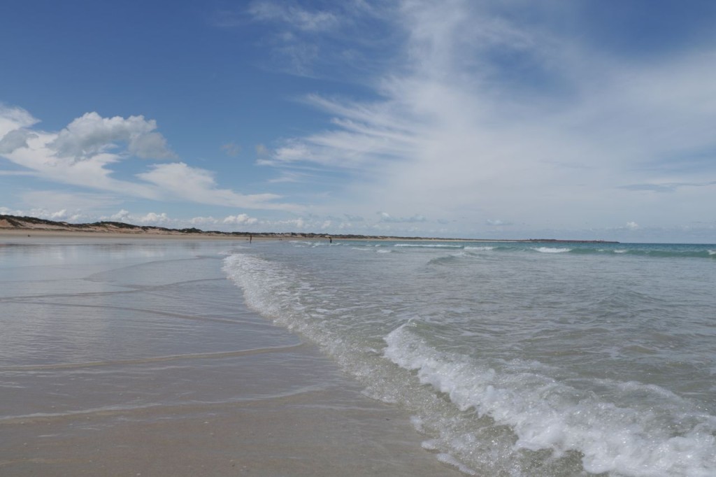 La plage est gigantesque