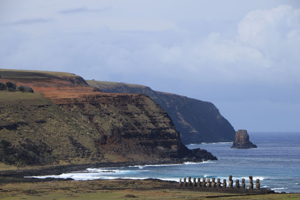 Vue sur Ahu Tongariki
