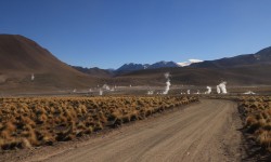 Un champ de geysers
