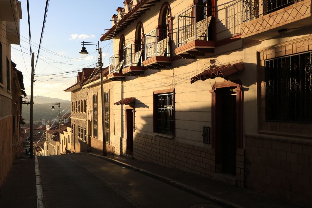 Coucher de soleil sur la ville